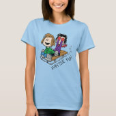 Peanuts | Peppermint Patty & Marcie Sled Riding T-shirt (Voorkant)