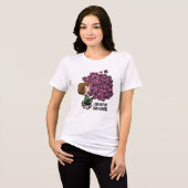 Peanuts | Peppermint Patty Roze Boeket Tri-Blend Shirt (Voorkant volledig)