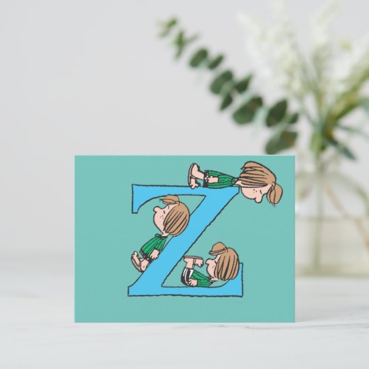 Peanuts | Peppermint Patty Sleepy Z Briefkaart (Staand voorkant)