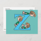 Peanuts | Peppermint Patty Sleepy Z Briefkaart (Voorkant / Achterkant)