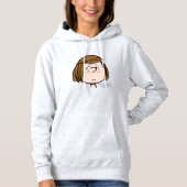 Peanuts | Peppermint Patty Verward gezicht Hoodie (Voorkant)