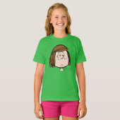 Peanuts | Peppermint Patty Verward gezicht T-shirt (Voorkant volledig)