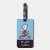 Peanuts | Pigpen De wereld heeft rommelige mensen  Bagagelabel (Achterkant verticaal)
