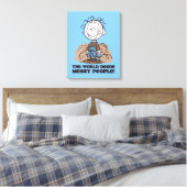 Peanuts | Pigpen De wereld heeft rommelige mensen  Canvas Afdruk (Insitu (Slaapkamer))