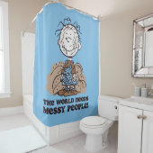 Peanuts | Pigpen De wereld heeft rommelige mensen  Douchegordijn (In situ)