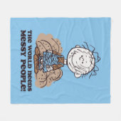 Peanuts | Pigpen De wereld heeft rommelige mensen Fleece Deken (Voorkant (Horizontaal))