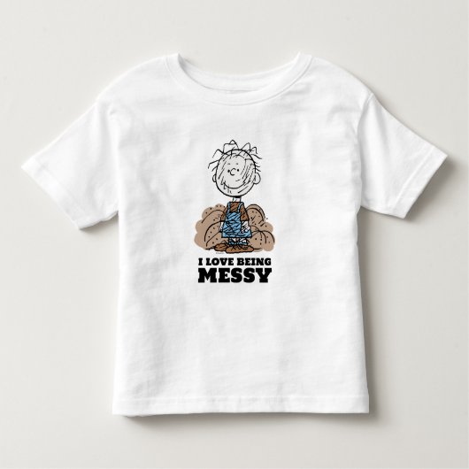 Peanuts | Pigpen De wereld heeft rommelige mensen  Kinder Shirts (Voorkant)