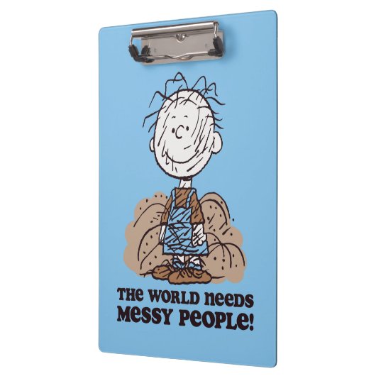 Peanuts | Pigpen De wereld heeft rommelige mensen  Klembord (Links)