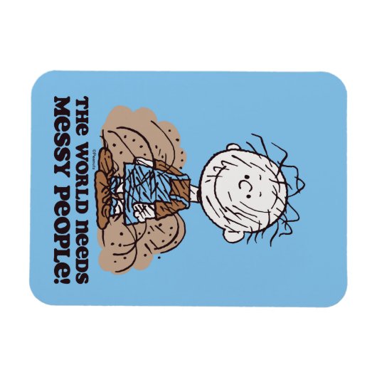Peanuts | Pigpen De wereld heeft rommelige mensen Magneet (Horizontaal)