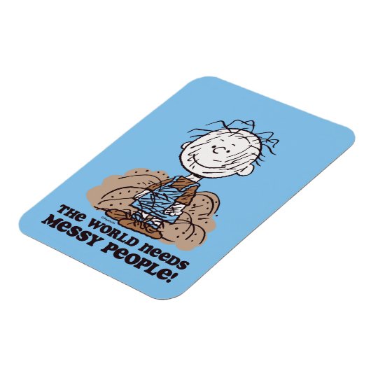 Peanuts | Pigpen De wereld heeft rommelige mensen Magneet (Linkerzijde)