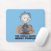 Peanuts | Pigpen De wereld heeft rommelige mensen Muismat (Met muis)