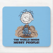 Peanuts | Pigpen De wereld heeft rommelige mensen  Muismat (Voorkant)