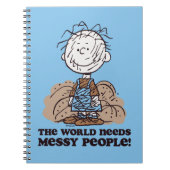 Peanuts | Pigpen De wereld heeft rommelige mensen Notitieboek (Voorkant)