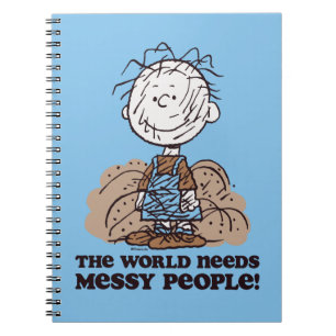 Peanuts   Pigpen De wereld heeft rommelige mensen  Notitieboek