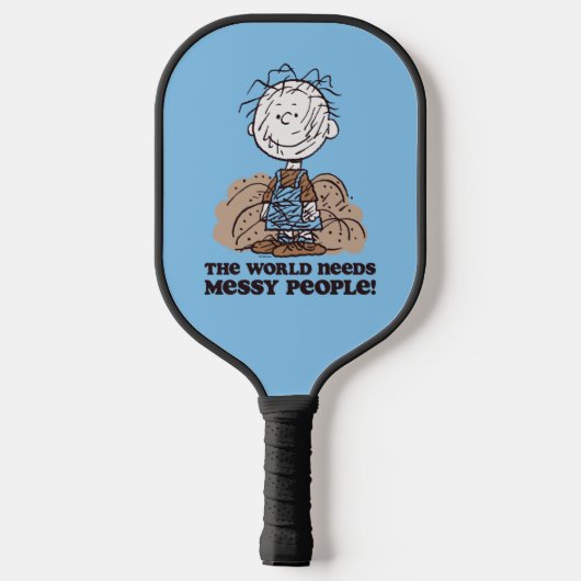 Peanuts | Pigpen De wereld heeft rommelige mensen  Pickleball Paddle (Achterkant)