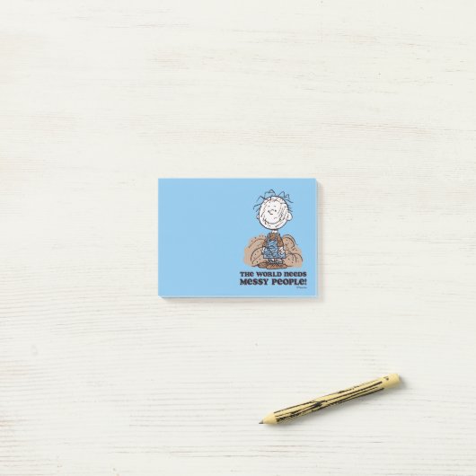 Peanuts | Pigpen De wereld heeft rommelige mensen Post-it® Notes (Op bureau)