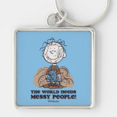 Peanuts | Pigpen De wereld heeft rommelige mensen Sleutelhanger (Voorkant)
