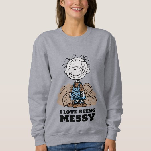 Peanuts | Pigpen De wereld heeft rommelige mensen  Trui (Voorkant)