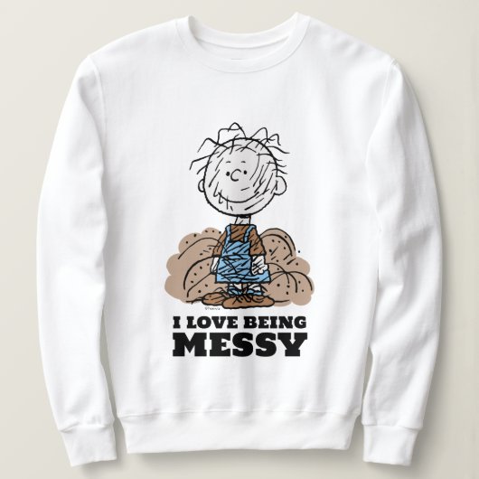 Peanuts | Pigpen De wereld heeft rommelige mensen Trui (Design voorkant)