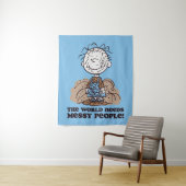 Peanuts | Pigpen De wereld heeft rommelige mensen  Wandkleed (In situ)