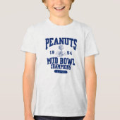 Peanuts | Pigpen Mud Bowl Champions 1954 Tri-Blend Shirt (Voorkant)