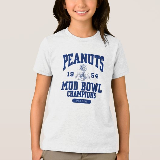 Peanuts | Pigpen Mud Bowl Champions 1954 Tri-Blend Shirt (Voorkant)
