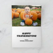 Peanuts | Prettig Thanksgiving Pilgrims Feestdagen Kaart (Binnen)