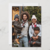 Peanuts Prettige feestdagen | Foto en naam toevoeg Feestdagenkaart (Achterkant)