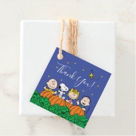 Peanuts Pumpkin Baby shower - Dank u wel Bedankjes Labels
