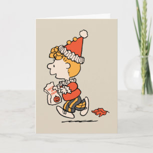 Peanuts Sally Clown Kostuum Halloween Kaart