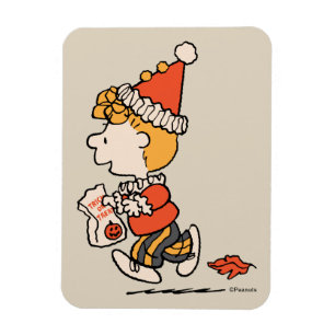Peanuts Sally Clown Kostuum Halloween Magneet