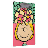 Peanuts | Sally half & half bloemen Klembord (Rechts)