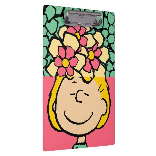 Peanuts | Sally half & half bloemen Klembord (Rechts)