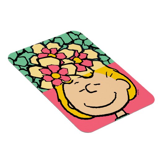 Peanuts | Sally half & half bloemen Magneet (Rechterzijde)