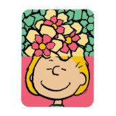 Peanuts | Sally half & half bloemen Magneet (Verticaal)