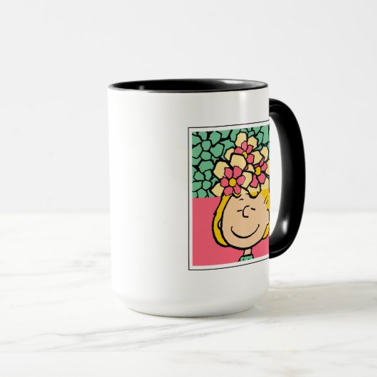 Peanuts | Sally half & half bloemen Mok (Voorkant rechts)