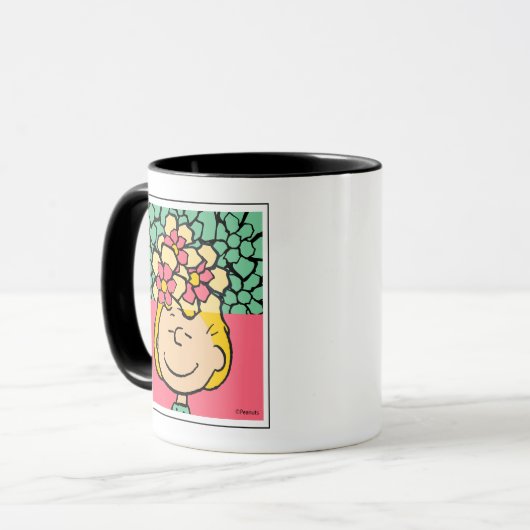 Peanuts | Sally half & half bloemen Mok (Voorkant links)