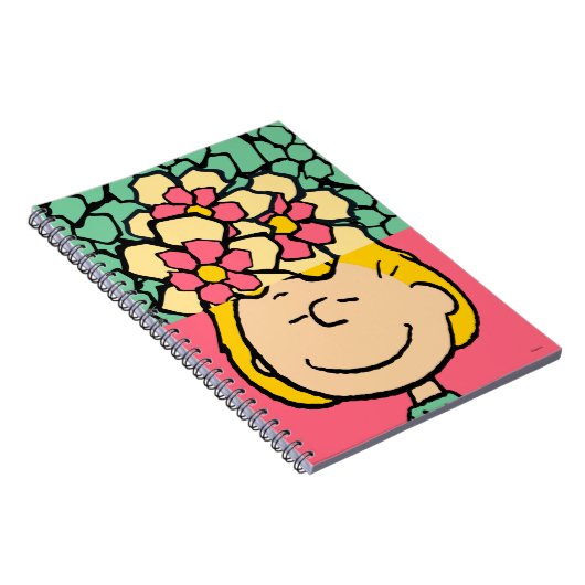 Peanuts | Sally half & half bloemen Notitieboek (Rechterzijde)