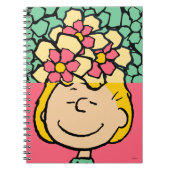Peanuts | Sally half & half bloemen Notitieboek (Voorkant)