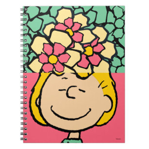 Peanuts Sally half & half bloemen Notitieboek