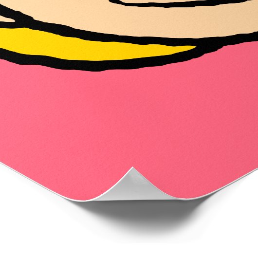 Peanuts | Sally half & half bloemen Poster (Hoek)