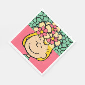 Peanuts | Sally half & half bloemen Servet (Hoek)