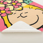 Peanuts | Sally half & half bloemen Sherpa Deken (3/4)