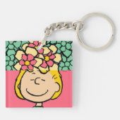 Peanuts | Sally half & half bloemen Sleutelhanger (Achterkant)