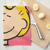 Peanuts | Sally half & half bloemen Theedoek (Quarter Fold)