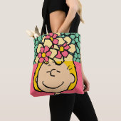 Peanuts | Sally half & half bloemen Tote Bag (Dichtbij)