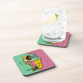 Peanuts | Sally Ice Cream Half & Half Bier Onderzetter (Rechterzijde)