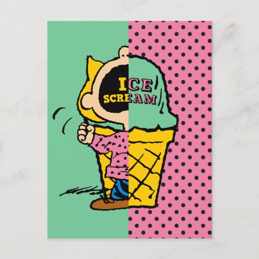 Peanuts | Sally Ice Cream Half & Half Briefkaart (Voorkant)