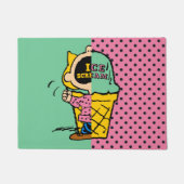 Peanuts | Sally Ice Cream Half & Half Deurmat (Voorkant)