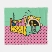 Peanuts | Sally Ice Cream Half & Half Fleece Deken (Voorkant (Horizontaal))